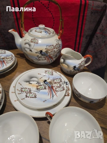Японски порцеланов сервиз, снимка 14 - Сервизи - 53865670