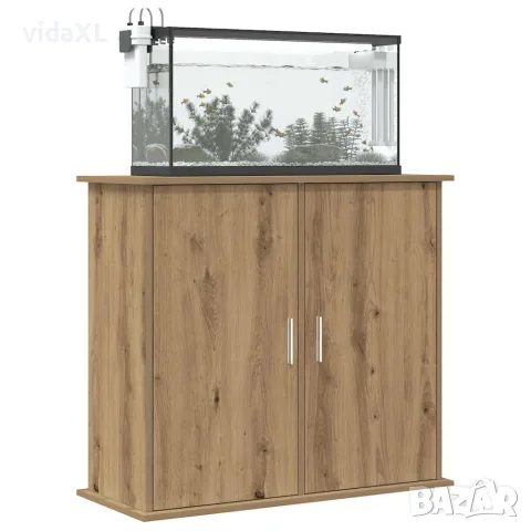 vidaXL Стойка за аквариум, дъб, 81x36x73 см, инженерно дърво, снимка 2 - Аквариуми - 56148301