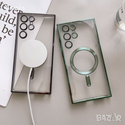 MagSafe Кейс за Apple iPhone 14 /13/12/11/8 SAMSUNG S22,S23/plus/ultra, снимка 5 - Калъфи, кейсове - 41595534