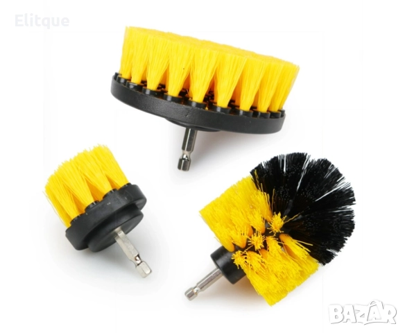 Комплект 3 почистващи четки за винтоверт 150, снимка 8 - Други стоки за дома - 52862428
