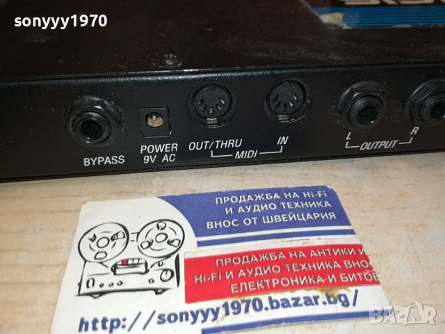 ALESIS MIDIVERB III 9V AC-ВНОС SWISS 0410231426, снимка 13 - Ресийвъри, усилватели, смесителни пултове - 42431508
