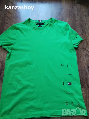 Tommy Hilfiger - страхотна мъжка тениска SLIM FIT 100% оригинал КАТО НОВА XL, снимка 7 - Тениски - 50086745