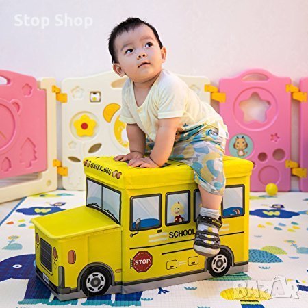 Детски автобус за игра сгъваема табуретка, снимка 5 - Столове - 40121649