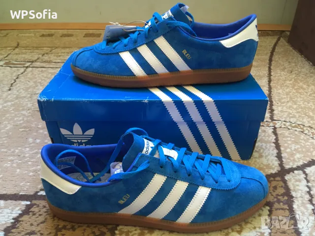 Adidas Originals White Blue Чисто Нови Оригинални Маратонки 42EU / 8UK, снимка 2 - Маратонки - 48263348