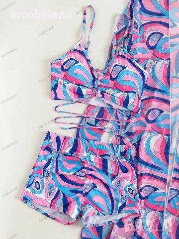 Дамски моден бански костюм от три части Elevate Rob, 3цвята , снимка 5 - Бански костюми - 41565073