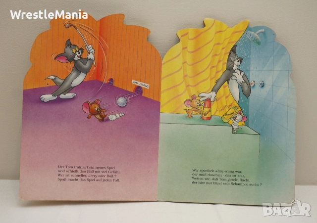 Vintage Колекционерска Книжка с твърди картонени корици на Tom & Jerry от 1990г , снимка 12 - Колекции - 52178519