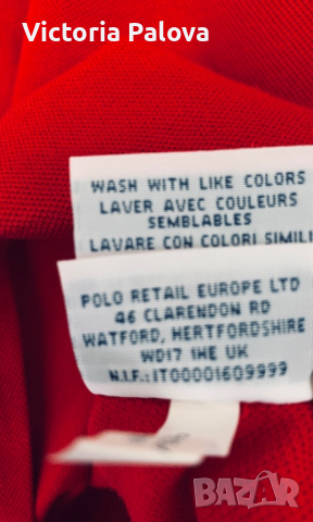 Тениска с яка POLO RALPH LAUREN оригинал, снимка 11 - Тениски - 44829159