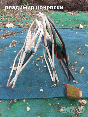 Стари сгъваеми столове,сгъваем стол,шезлонг, снимка 2 - Градински мебели, декорация  - 52490193