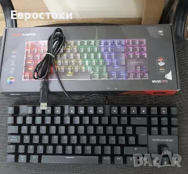 Механична клавиатура Mars Gaming MK80, геймърска клавиатура, RGB, Red Dust-Proof Switch, компактен , снимка 7 - Клавиатури и мишки - 48733798