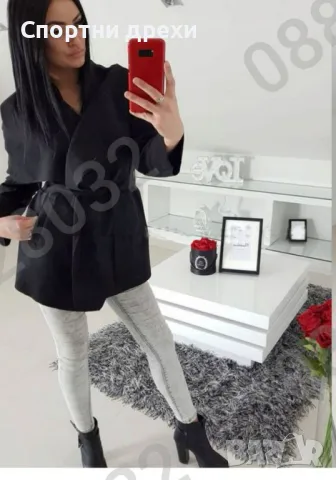 дамски къси преходни палтенца в 3 цвята на ПРОМО цена от 34лв, снимка 2 - Палта, манта - 49161011