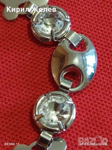 Дамско колие украсено с блестящи камъни елементи във формата на звезда 🌟 красиво 51913, снимка 3 - Колиета, медальони, синджири - 53463149