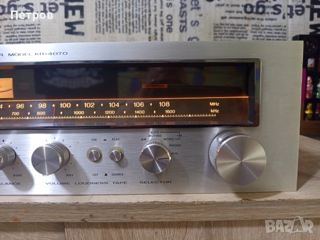 Усилвател"Kenwood" KR-4070, снимка 3 - Ресийвъри, усилватели, смесителни пултове - 53653287