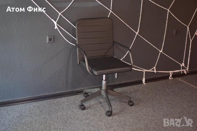 Офис стол / работен стол – черен, снимка 4 - Столове - 53331684