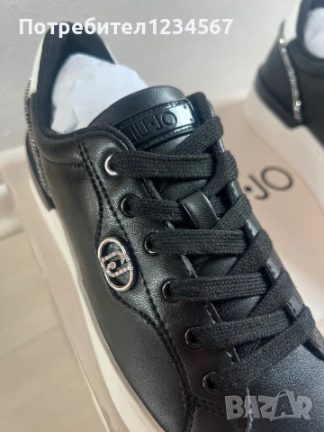 НОВИ уникални маратонки от естествена кожа LIU JO с цирконии, снимка 4 - Маратонки - 51378692