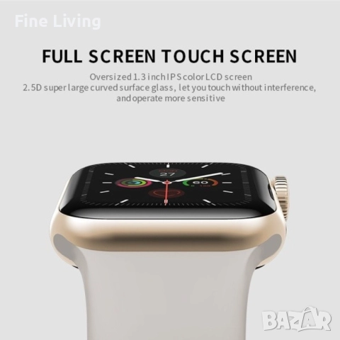 Смарт часовник 1,44-инчов екран с пълно докосване за мъже и жени Bluetooth разговор., снимка 11 - Смарт часовници - 52177329