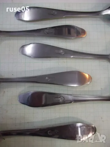 Лот от 6 бр. лъжици нови съветски, снимка 4 - Прибори за хранене, готвене и сервиране - 48741682