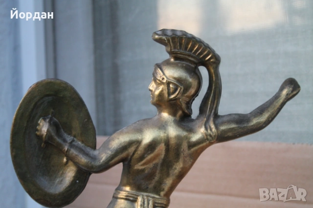 Бронзова фигурка ''Римски войник '', снимка 9 - Колекции - 53711136