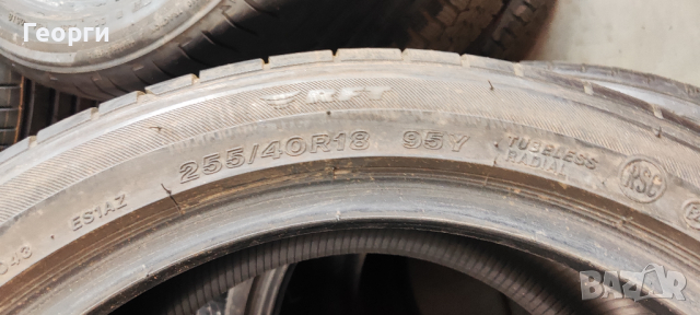 2бр.летни гуми 255/40/18 Bridgestone, снимка 4 - Гуми и джанти - 44574656