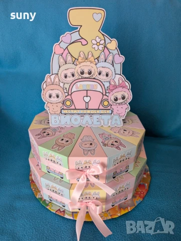 Картонена торта Лабубу