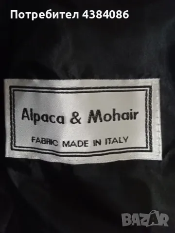 Оригинално италианско черно вълнено палто, снимка 4 - Палта, манта - 49153540