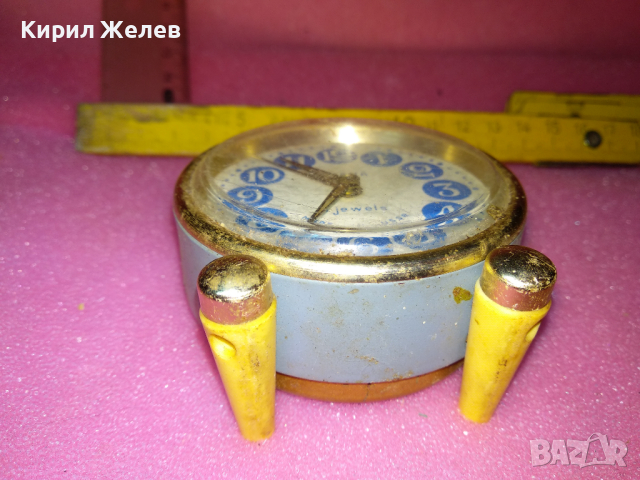 SLAVA MADE in USSR Стар КОЛЕКЦИОНЕРСКИ РУСКИ БУДИЛНИК МЕХАНИЧЕН НАСТОЛЕН ЧАСОВНИК СЛАВА СССР 43610, снимка 13 - Антикварни и старинни предмети - 44545534