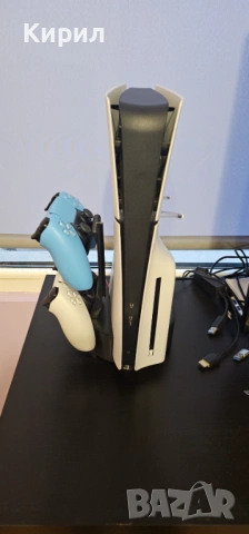 Вертикална стойка за PS5 Slim с Охлаждане и USB Хъб (Cooling Stand)