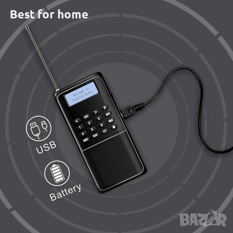 Raddy RD23 Преносимо DAB/DAB+ цифрово радио с Bluetooth, снимка 3 - Други - 53772480