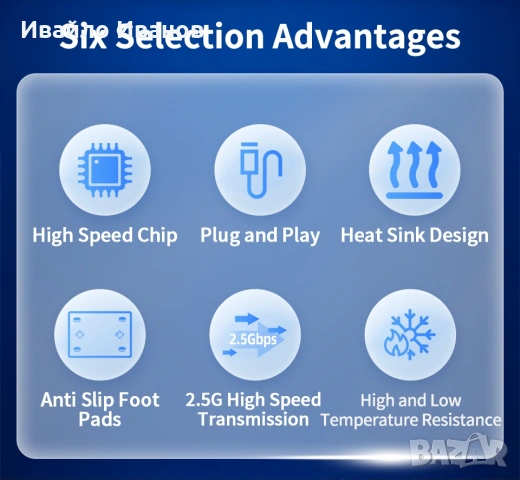 комутатор 2,5Ghz switch 5+1 или 8+1 порта, снимка 12 - Суичове - 53701965