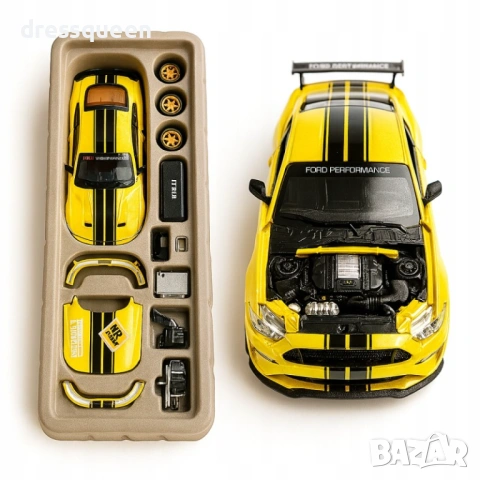 4745 Колекционерски автомобил Ford Mustang GT 1:42 | Метално тяло и отварящи се елементи, снимка 2 - Коли, камиони, мотори, писти - 53810345