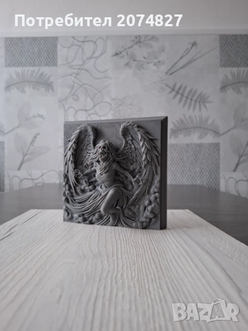 Angel of the Abyss  – 3D релефна скулптура, снимка 3 - Декорация за дома - 53451802