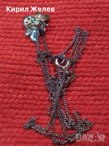 НЕЖНО СРЕБЪРНО КОЛИЕ с ФИГУРАЛЕН СРЕБЪРЕН МЕДАЛЬОН ПЧЕЛА СРЕБРО 925 с БЯЛА ПОЗЛАТА и ЦИРКОНИ 33875, снимка 13 - Колиета, медальони, синджири - 46448066