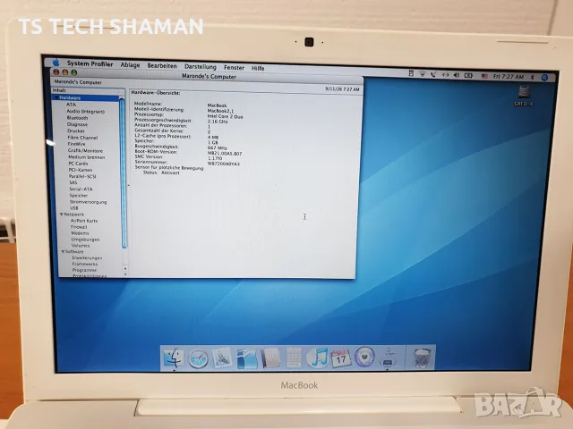 ⭐Продавам уникално запазен ретро компютър Apple MacBook A1181⭐, снимка 4 - Антикварни и старинни предмети - 56041436