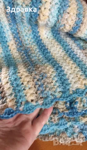 Бебешко одеало ръчна изработка  , снимка 2 - Комплекти за бебе - 49114046