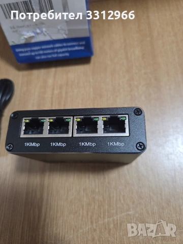 RJ45 мрежов сплитер (Ethernet splitter) с 1 вход и 4 изхода, снимка 2 - Друга електроника - 53755017