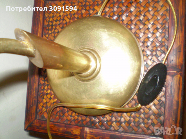 ретро нощна лампа от месинг, снимка 9 - Антикварни и старинни предмети - 36350298