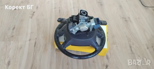 Мултифункционален волан с аербег airbag и лентов кабел + лост за мигачи/чистачки за Ford Mondeo, снимка 5 - Части - 51194301