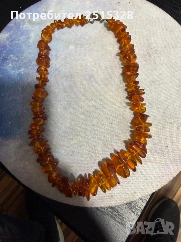 малък гердан от натурален балтийски кехлибар