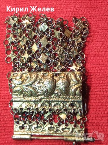 17-18 ВЕК САЧАНЕНА СРЕБЪРНА с ЖИВАЧНА ПОЗЛАТА ВЪЗРОЖДЕНСКА ПЛЕТКА ЕТНО - ГРИВНА РЪЧЕН УНИКАТ 20579, снимка 4 - Антикварни и старинни предмети - 33215737