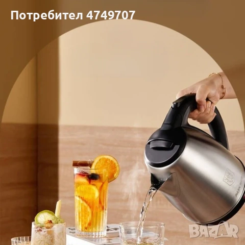 Електрическа кана за вода, снимка 3 - Кани - 53691184