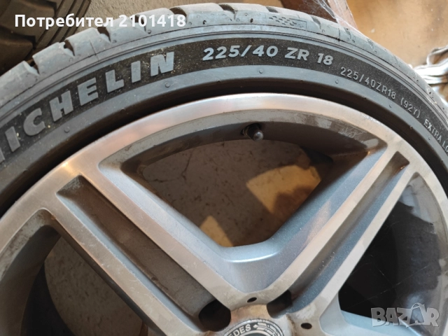 Джанти с гуми за Мерцедес спорт пакет 18 цола, снимка 2 - Гуми и джанти - 51686158