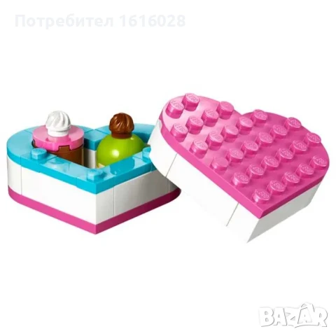 Ново LEGO 30411 Friends Кутия сърце с бонбони и цвете., снимка 3 - Конструктори - 50669674