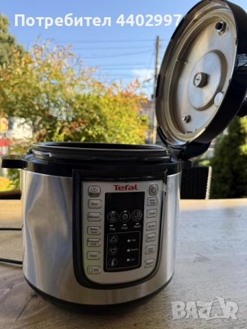 Тенджера под налягане Tefal ALL IN ONE POT 1100W/230V мат хром/черен, снимка 3 - Съдове за готвене - 56131645