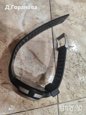 Мъжки часовник  с хронометър за бягане W900 M, черен, снимка 2 - Мъжки - 47654419