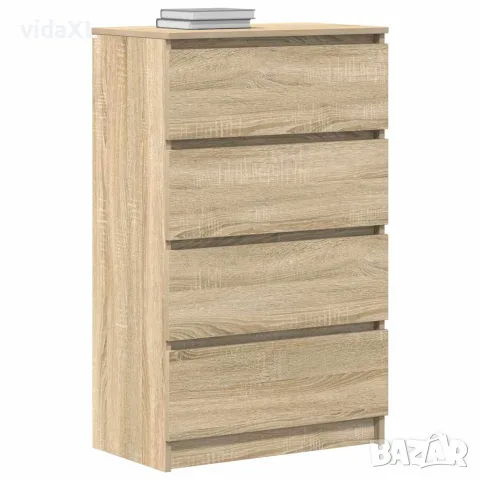 vidaXL Сайдборд, сонома дъб, 60x35x98,5 см, инженерно дърво, снимка 4 - Бюфети - 56147684