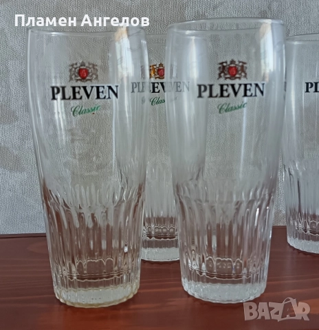 Чаши за бира "Плевен" 330 ml от 6 броя, снимка 2 - Чаши - 51506156