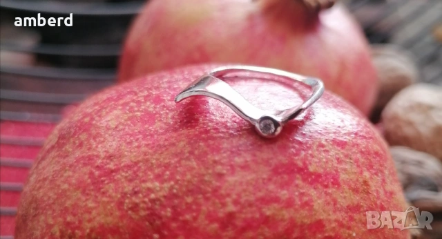 Изключително красив и нежен сребърен пръстен - модел КR033, снимка 4 - Пръстени - 53732368