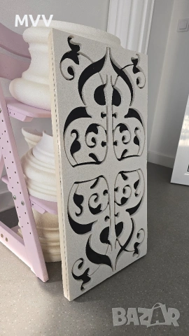 Декоративно пано бяло и черно, снимка 2 - Декорация за дома - 53085519