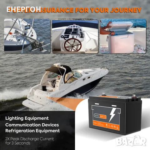ГОТОВ 100ач 12v ТЯГОВ Lifepo4 Акумулатор Литиево желязо фосфатен лодки