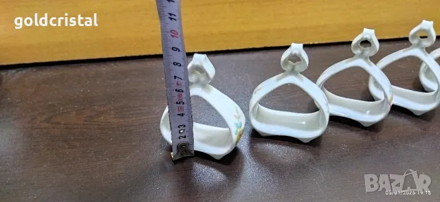 Стар български порцелан пръстени за салфетки , снимка 3 - Антикварни и старинни предмети - 48562750