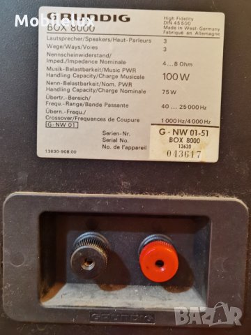 Тонколони Grundig  Box 8000, снимка 5 - Тонколони - 34084950